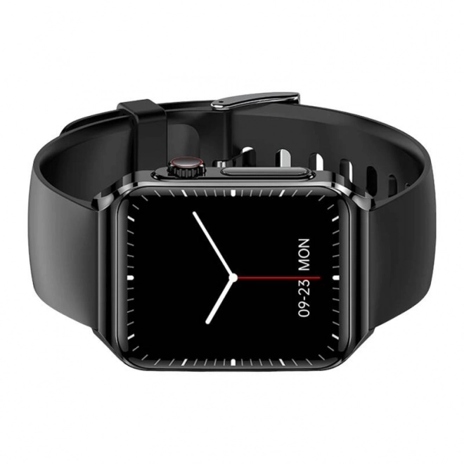 Slimme horloge BlitzWolf met zwarte siliconen band