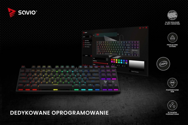 Mechanisch toetsenbord Savio Tempest X2 RGB Outemu Brown