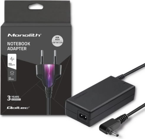 Netvoedingsadapter voor ASUS-laptops 45 W, 19 V, 2,37 A, connector 4,0 × 1,35 mm + voedingskabel