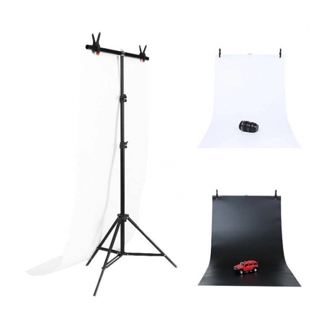 Fotoatelier ondersteuning Puluz 70x200 cm met 2 achtergronden