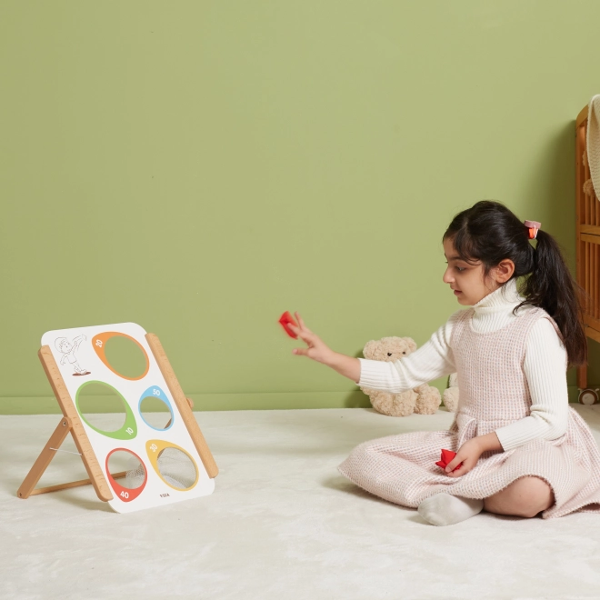 Houten frame en drie zakjes