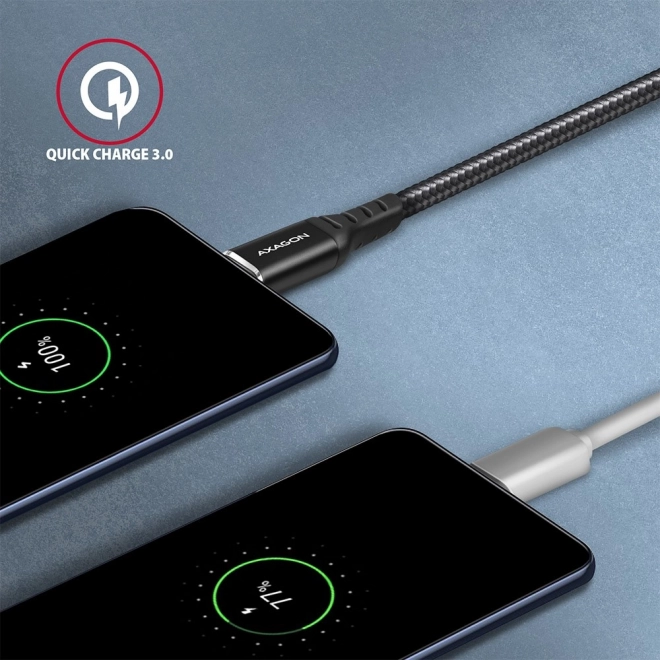 USB-kabel Axagon USB-C naar USB-A, 1m, zwart