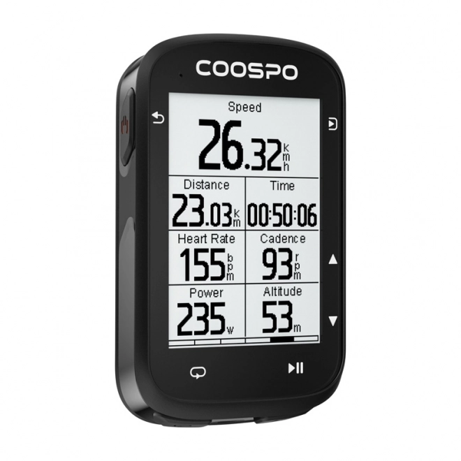 Fietscomputer Coospo met GPS en prestaties voor fietsers