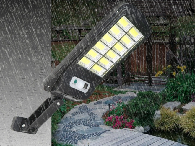 Zonnelamp met bewegingssensor en variabele verlichting