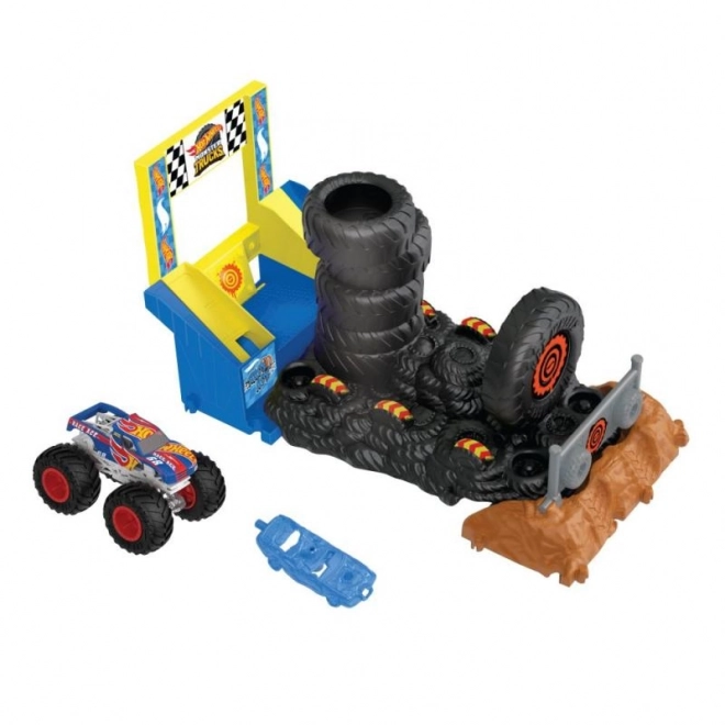 Hot Wheels Monster trucks arena - race-uitdaging spelset HNB87 – HW Tiger Shark