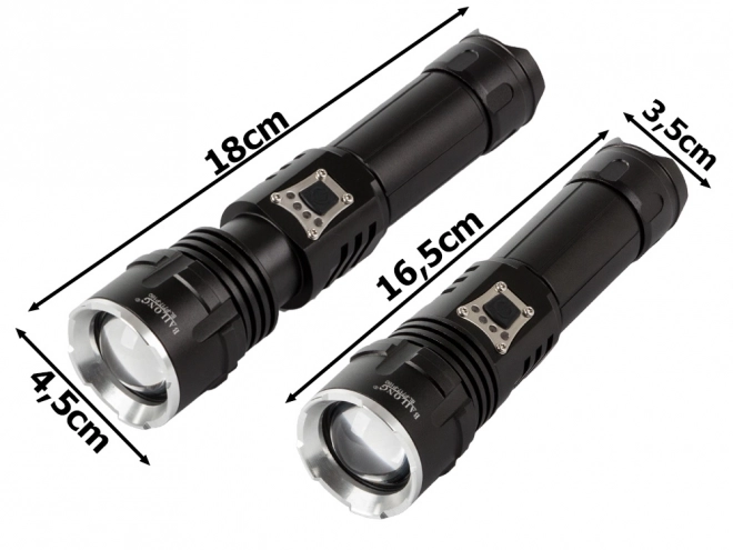 Militaire tactische zaklamp Bailong met LED CREE XHP160