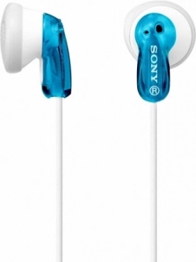 Bedrade in-ear oordopjes blauw/wit