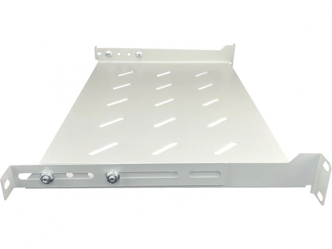 Vaste plank 19 inch 1U, diepte 280 mm, grijs