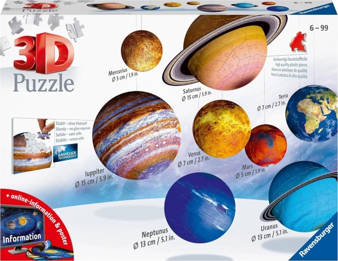 Ravensburger 3D puzzel zonnestelsel