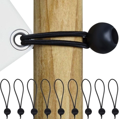 Set elastische banden met balletje voor schuilplaatsen - 10 stuks