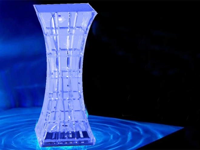 Kristallen nachtlamp met RGB LED en afstandsbediening