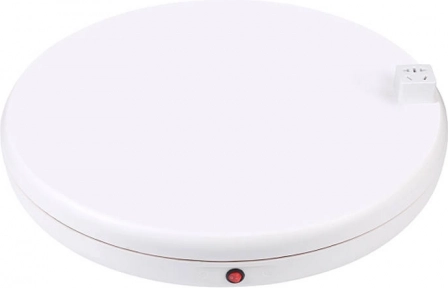 Draaibare fotografische standaard PULUZ met stopcontact 45 cm – wit
