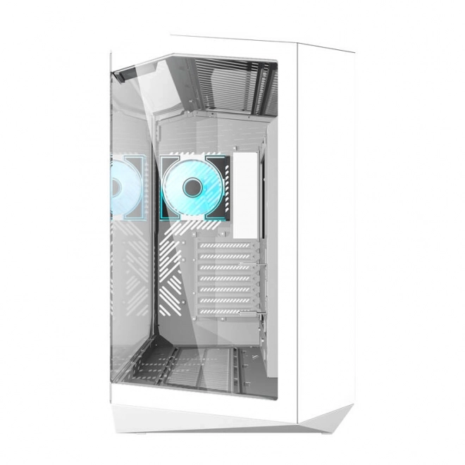 Computerbehuizing Darkflash met 4 ventilatoren wit