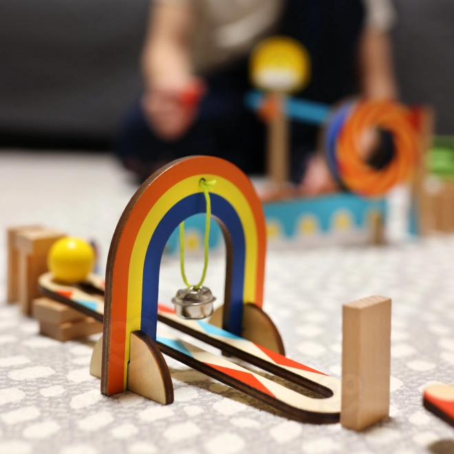 Houten bouwblokken domino / domino puzzel Tooky Toy