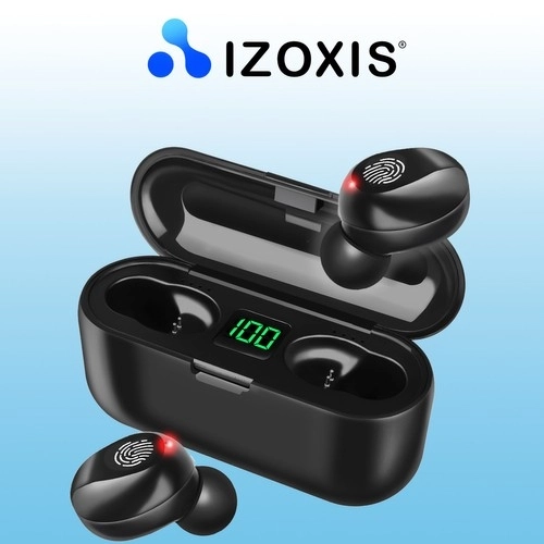 Bluetooth draadloze oordopjes - zwart + powerbank