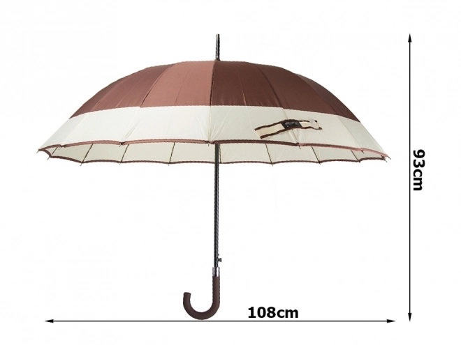 Elegante sterke XXL paraplu met antislip handvat