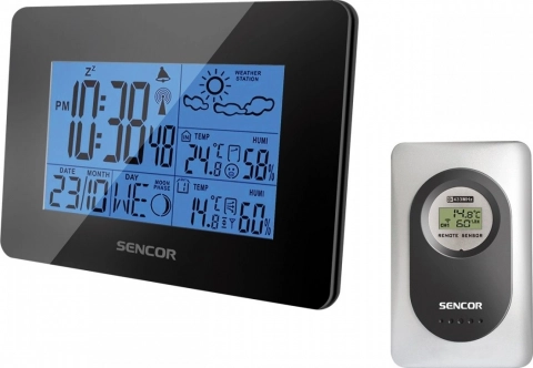 Weerstation met draadloze thermometer en hygrometer