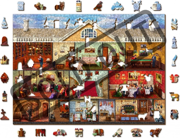 Houten Stad Victoriaans Landhuis 2in1, 1010 Stukken EKO