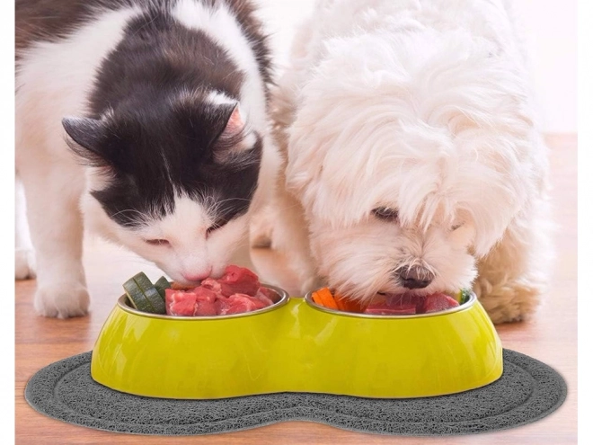 Waterdicht en antislip mat onder bakjes voor honden en katten