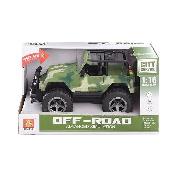 Militaire Jeep op batterijen