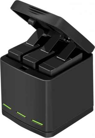 Efficiënt opladen van drie batterijen