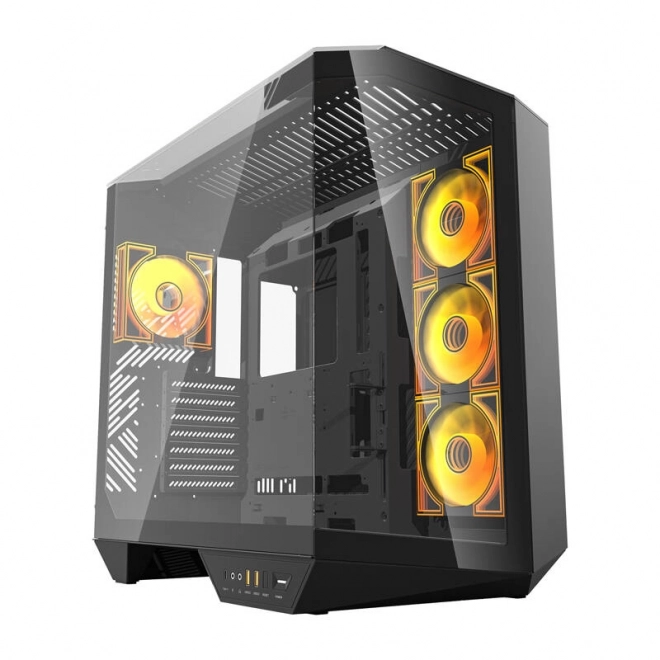 Computerbehuizing Darkflash met 4 ventilatoren