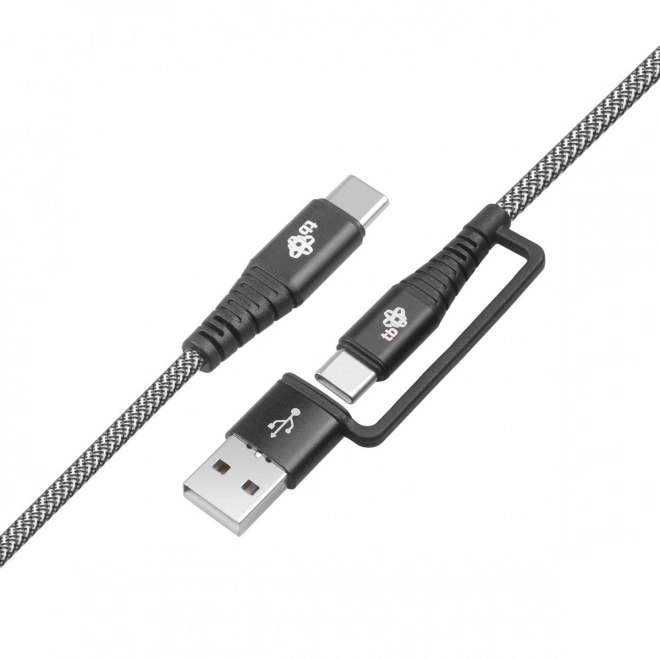 Kabel 2-in-1: USB-C en USB A met een lengte van 1,2 m