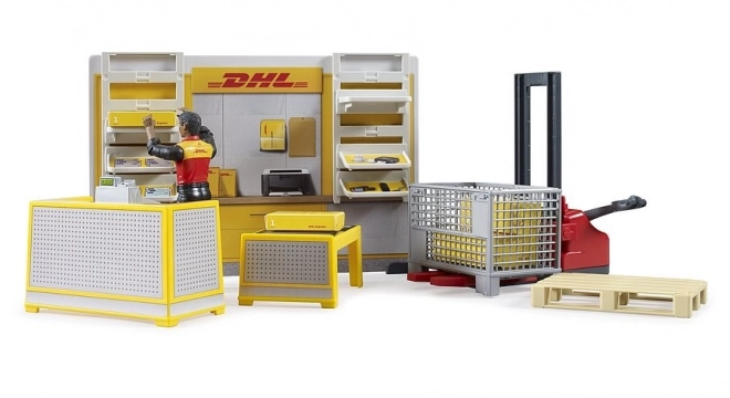 Bruder BWORLD Pakketdienst DHL met accessoires