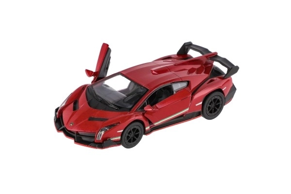 Modelauto Lamborghini Veneno metaal/plastic 13 cm met opwindmechanisme