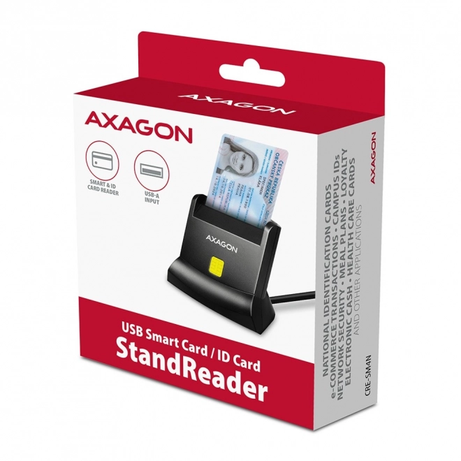 CRE-SM4N USB kaartlezer voor identiteitskaarten, 1,3m kabel