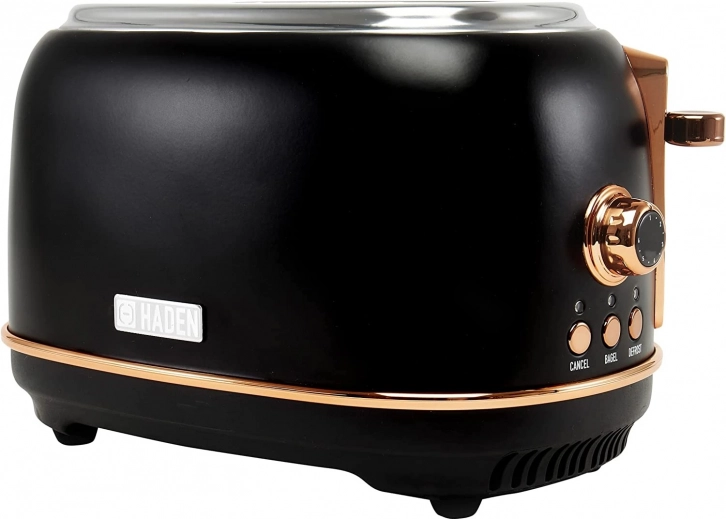 Tosti-ijzer HADEN Heritage zwart‑koper, roestvrijstaal, 2 sleuven