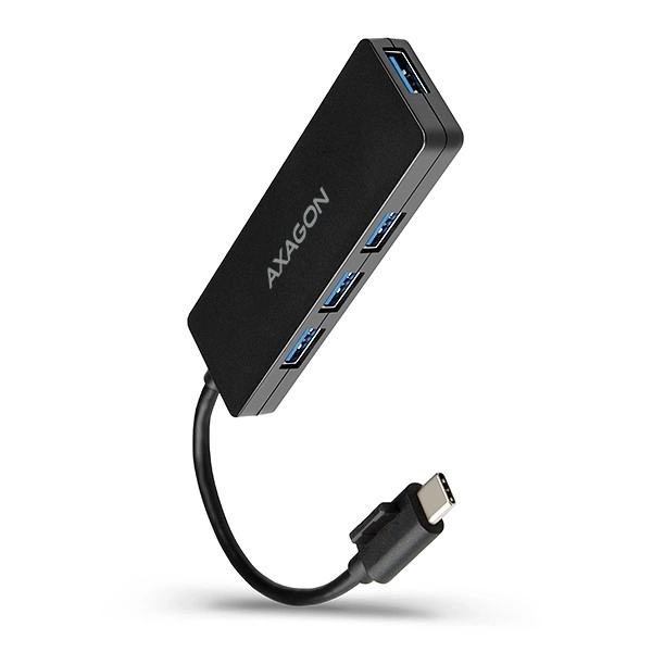 Axagon Slim USB Hub met 4 USB-poorten USB 3.2 Gen 1 met 14cm Type-C kabel