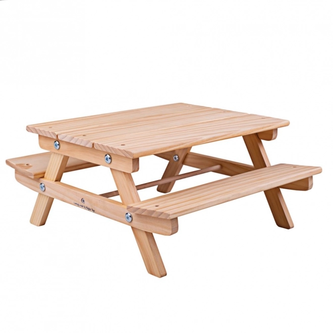 Houten picknickbankje voor poppen Bigjigs Toys