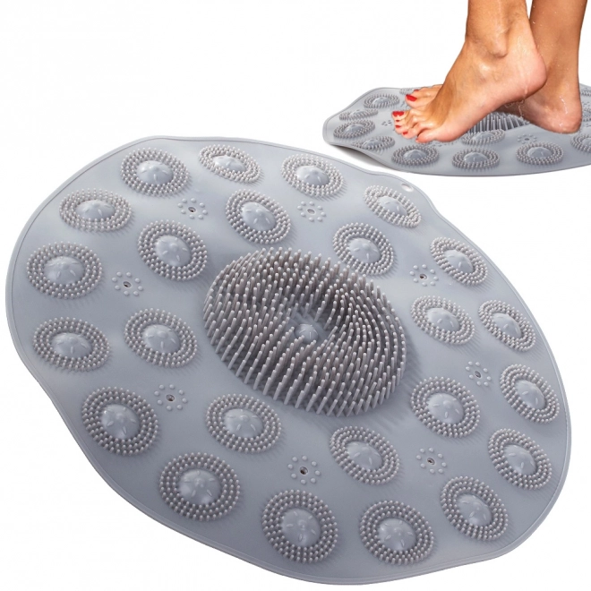 Antislip douchmat met massageborstels