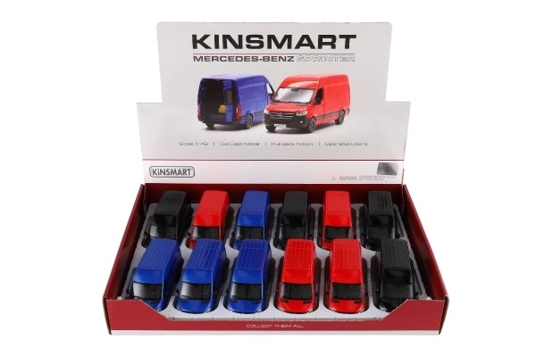 Model bestelwagen Mercedes-Benz Sprinter 1:48 met opwindfunctie