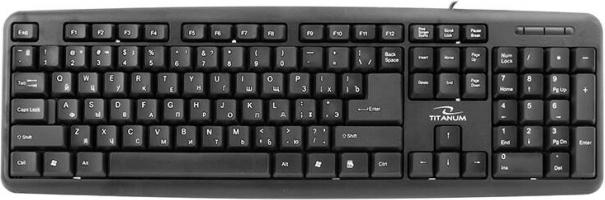 Esperanza titanium USB-toetsenbord met Cyrillisch (Russische indeling)