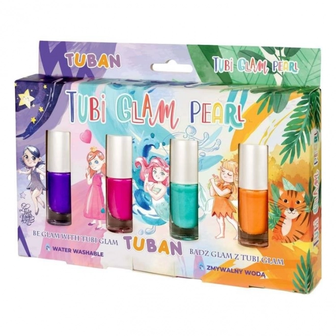 Nagellak Tubi Glam set van 4 stuks - parelmoer