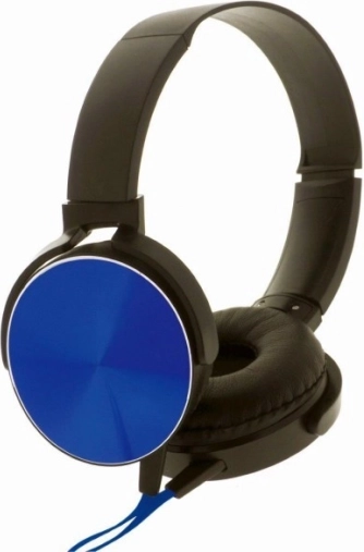 Stereohoofdtelefoon met microfoon Montana zwart‑blauw