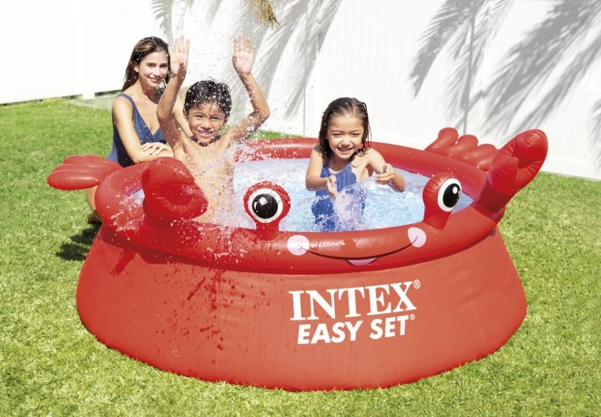 Opblaasbaar zwembad Vrolijke Krab INTEX EASY SET
