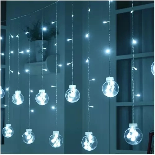 Lichtgordijn 108LED USB - koud wit KŚ19770