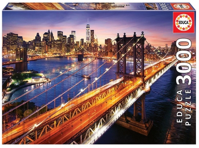 EDUCA Puzzel Schemering op Manhattan 3000 stukjes