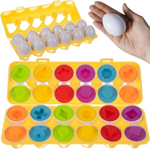 Kinderpuzzel Eieren 12 stuks Kruzzel 22674