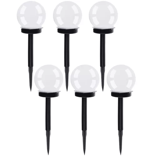 Set van 6 zonne-energie tuinlampen 23562