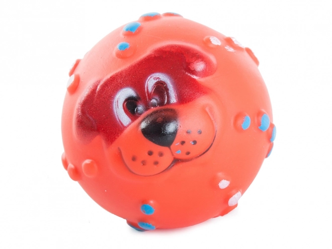 Piepend kauwspeeltje voor honden van gekleurd rubber