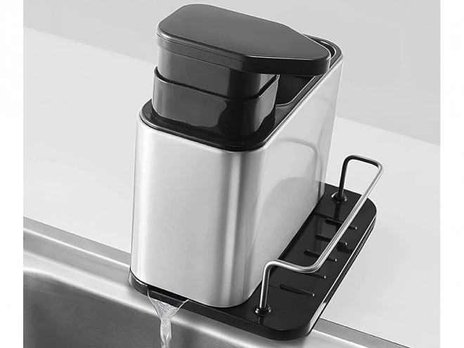 Keuken zeepdispenser en sponsorganizer