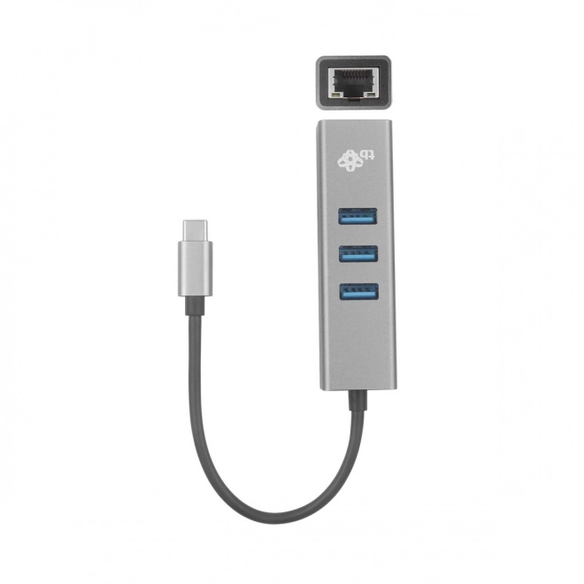 USB-C adapter met RJ45 + 3x USB-A poorten - 1000 Mb/s