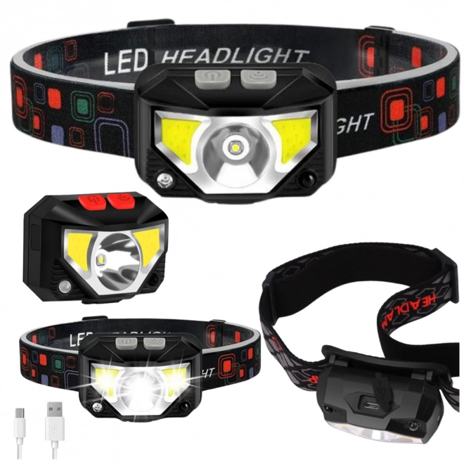 LED hoofdlamp met bewegingssensor