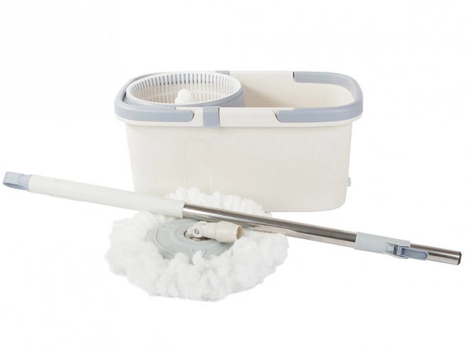 Roterende mop met emmer en microvezel pad