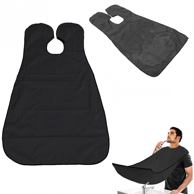 Zwarte scheer schort voor baard