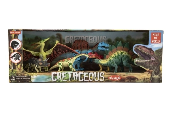 Set van bewegende dinosaurussen 6 stuks